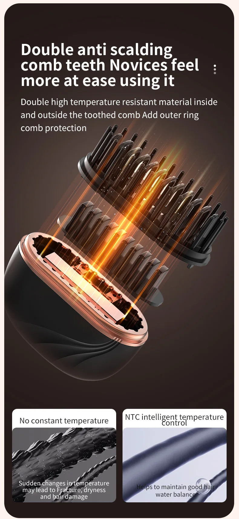 New Mini Brosse à Lisser Rechargeable ♡ Parfaite Pour Mettre Dans Son Sac ✘