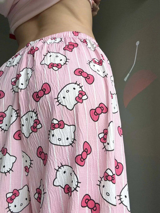 HelloKitty Summer Pajama Pants Anime Cartoon