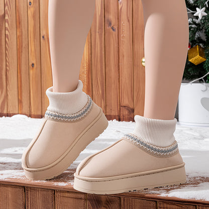 Faux UGGs Avec Mi-Chaussettes Saison Hiver Cosy Ი𐑼