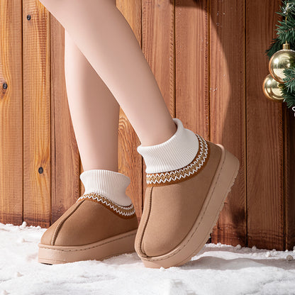 Faux UGGs Avec Mi-Chaussettes Saison Hiver Cosy Ი𐑼