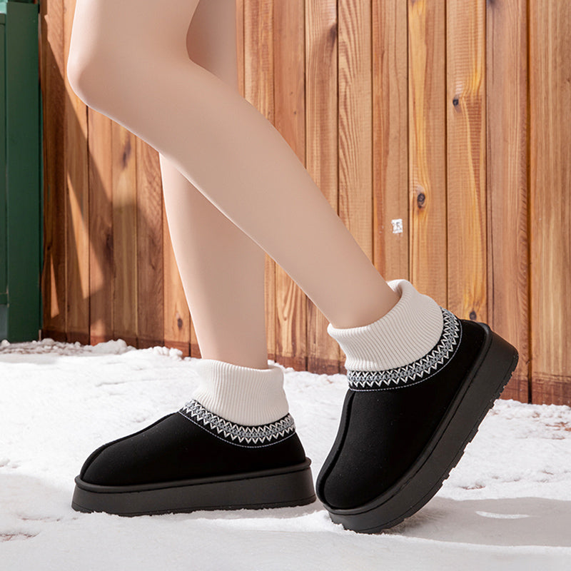Faux UGGs Avec Mi-Chaussettes Saison Hiver Cosy Ი𐑼