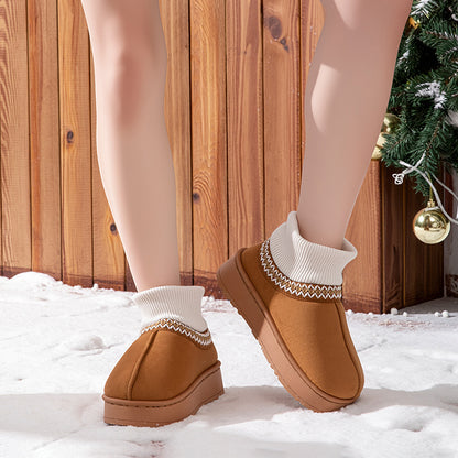 Faux UGGs Avec Mi-Chaussettes Saison Hiver Cosy Ი𐑼