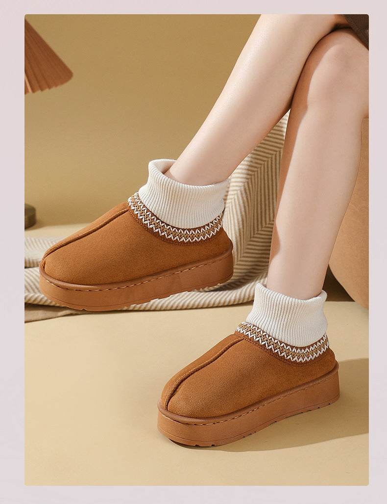 Faux UGGs Avec Mi-Chaussettes Saison Hiver Cosy Ი𐑼