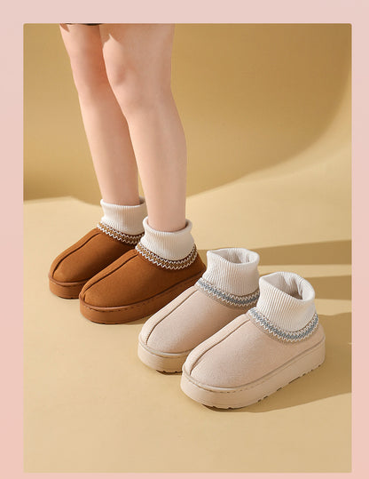 Faux UGGs Avec Mi-Chaussettes Saison Hiver Cosy Ი𐑼