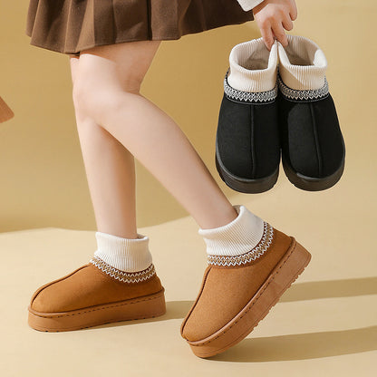 Faux UGGs Avec Mi-Chaussettes Saison Hiver Cosy Ი𐑼
