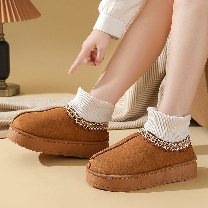 Faux UGGs Avec Mi-Chaussettes Saison Hiver Cosy Ი𐑼