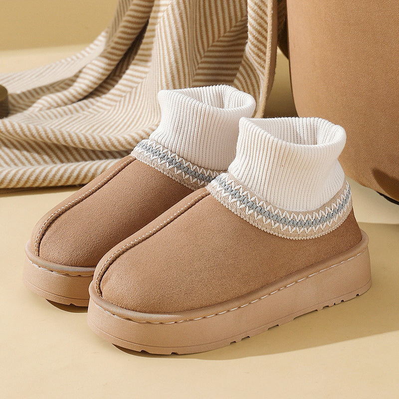 Faux UGGs Avec Mi-Chaussettes Saison Hiver Cosy Ი𐑼