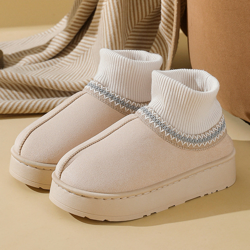 Faux UGGs Avec Mi-Chaussettes Saison Hiver Cosy Ი𐑼