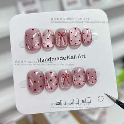 10pcs/set ₊⊹ Haute Qualité Faux Ongles Réutilisable ₊⊹