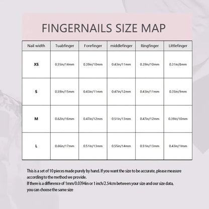 10pcs/set ₊⊹ Haute Qualité Faux Ongles Réutilisable ₊⊹