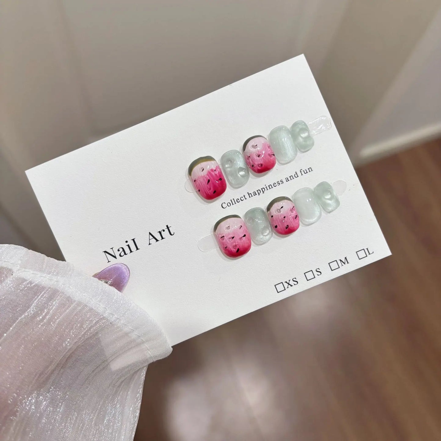 10pcs/set ₊⊹ Haute Qualité Faux Ongles Réutilisable ₊⊹