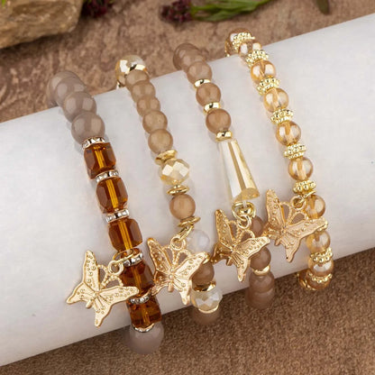 4Pcs Tendance Papillon Bracelet Set Y2K