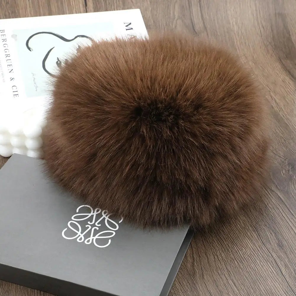 Fluffy Fausse Fourrure Bonnet Parfait Hiver ⟢