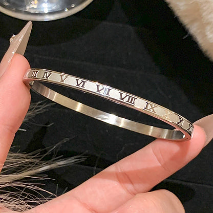 1 Pcs ou 1 Set de 5Pcs - Bracelets Brillant Zirconia Inoxydables