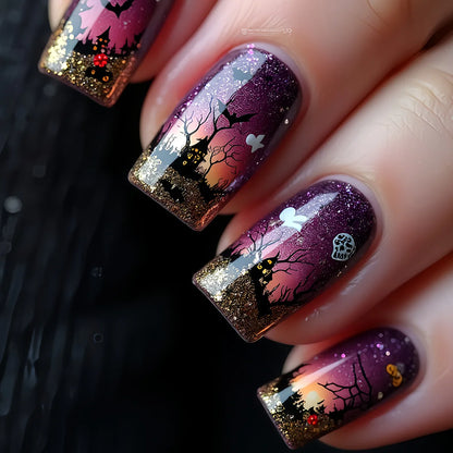 24Pcs Faux Ongles Mid-Taille à Coller ✮ Réutilisables NAIL ART