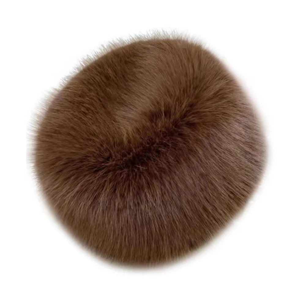 Fluffy Fausse Fourrure Bonnet Parfait Hiver ⟢