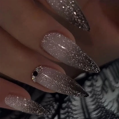 24Pcs Y2k Faux Ongles Acrylic Full Cover 3D Art