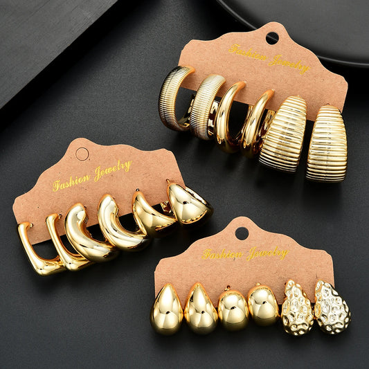 18Pcs/Set Boucles d'Oreilles Arabic Style