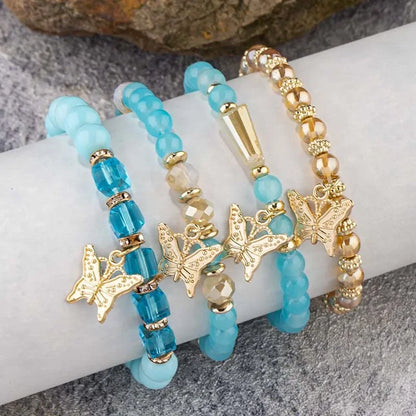 4Pcs Tendance Papillon Bracelet Set Y2K