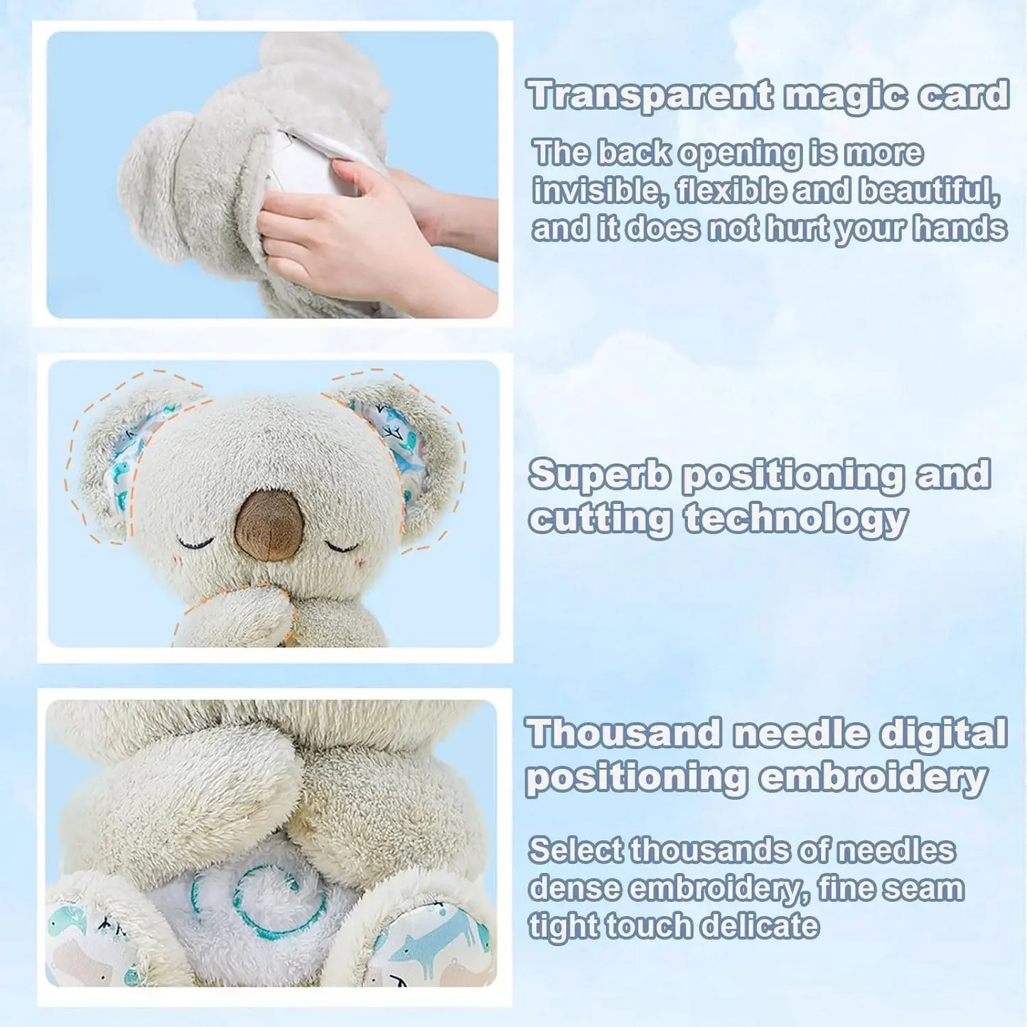 Doudou Koala Peluche Rose Qui Respire - TOYS