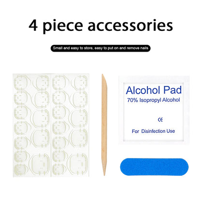 10pcs Faux Ongles Réutilisables Toutes Tailles (S-M-L) 🦇﹒౨