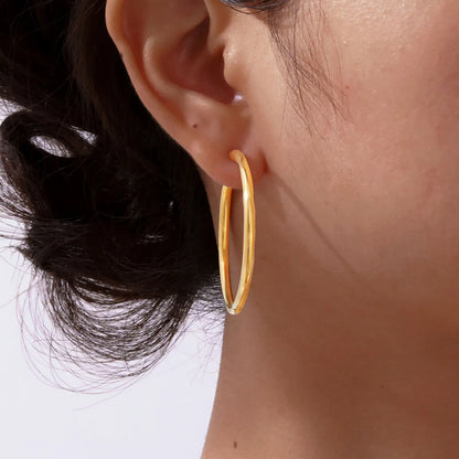 Vnox 20mm/25mm/30mm/40mm Boucles d'Oreilles en Forme de Hoop Inoxydables