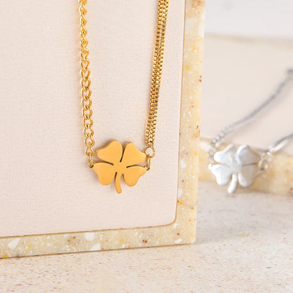 Bracelet Inoxydable Trèfle à 4 feuilles 🍀