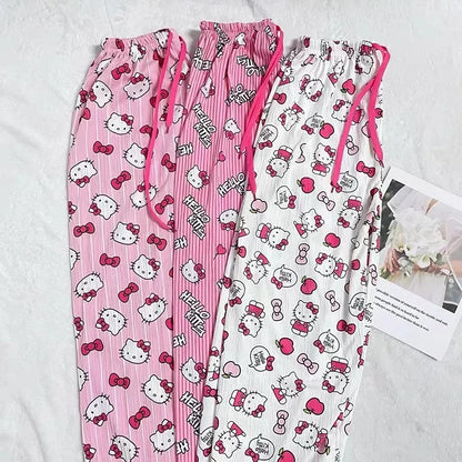 HelloKitty Summer Pajama Pants Anime Cartoon