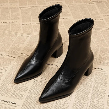 Fashion Vintage Bottes Tips Pointues ⟡ ݁