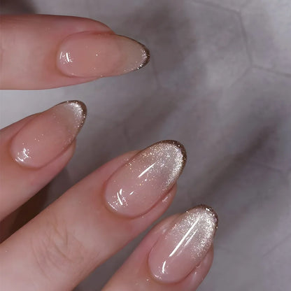 24Pcs Metallic✧Faux Ongles Réutilisables ✧