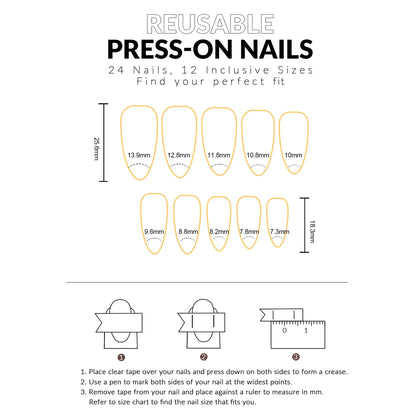 24pcs 3D Faux Ongles Aux Choix ⸝♡