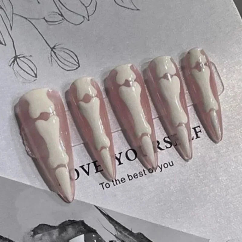 10pcs Faux Ongles Réutilisables Toutes Tailles (S-M-L) 🦇﹒౨