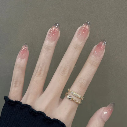 24Pcs Metallic✧Faux Ongles Réutilisables ✧