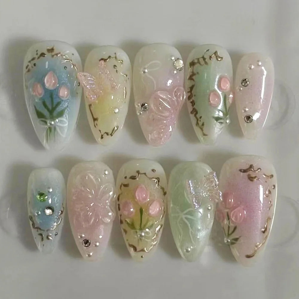 24pcs 3D Faux Ongles Aux Choix ⸝♡
