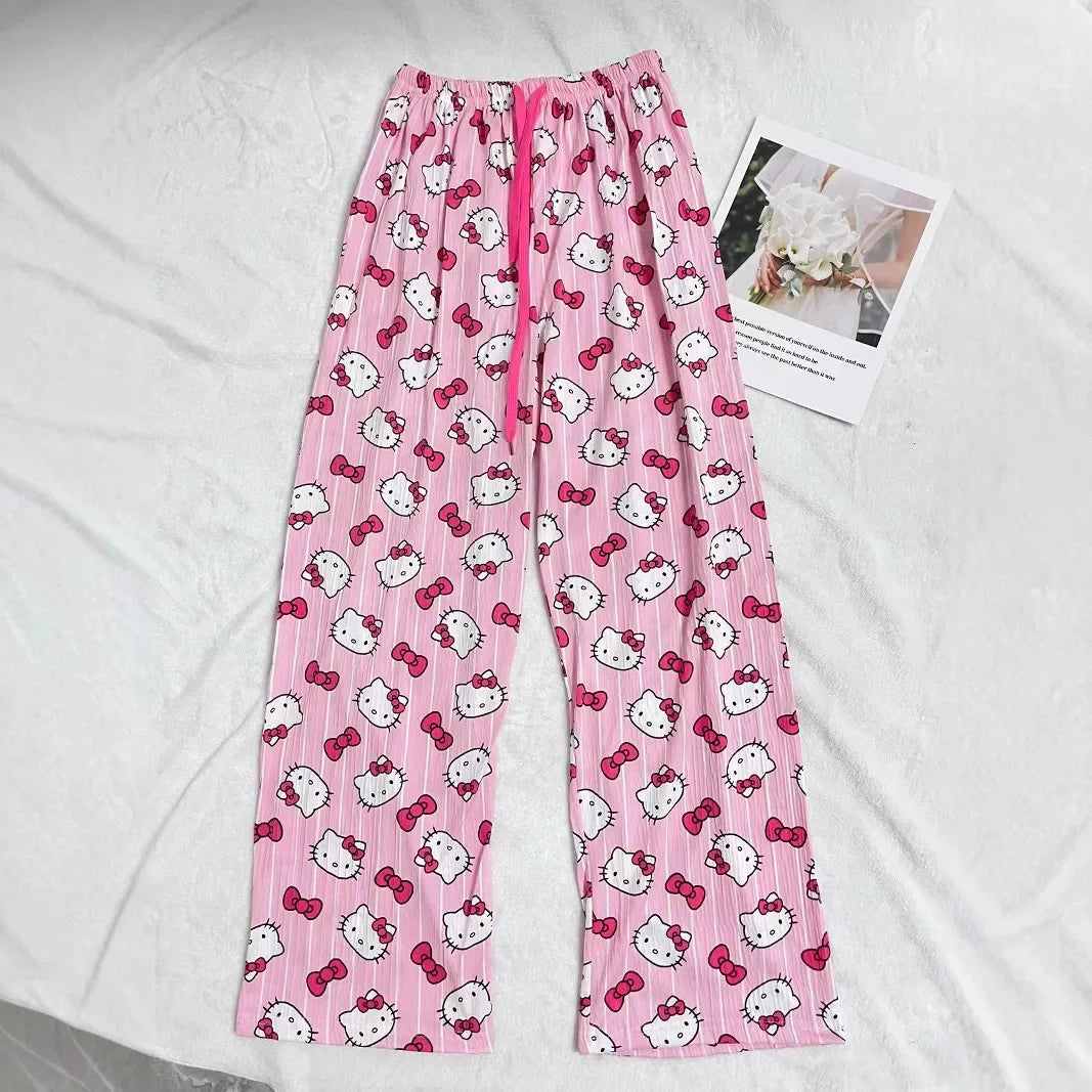 HelloKitty Summer Pajama Pants Anime Cartoon