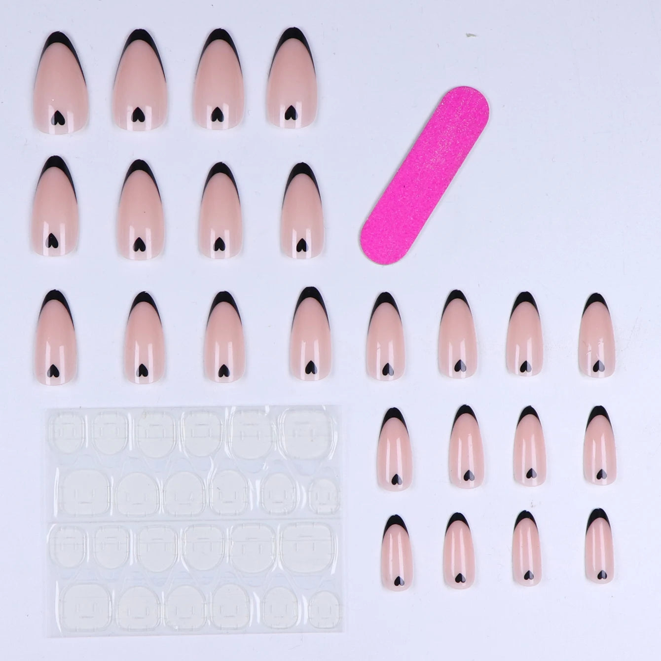 24pcs Faux Ongles Mon Petit Coeur ♥︎