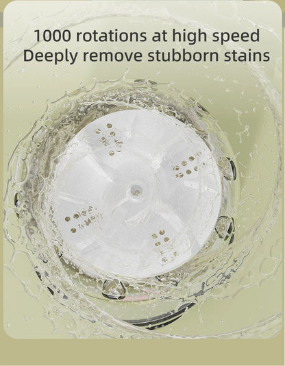 Mini Machine à Laver Electrique Nettoie Rapidement Parfait Pour Sou vêtement/Chaussettes ─ .✦