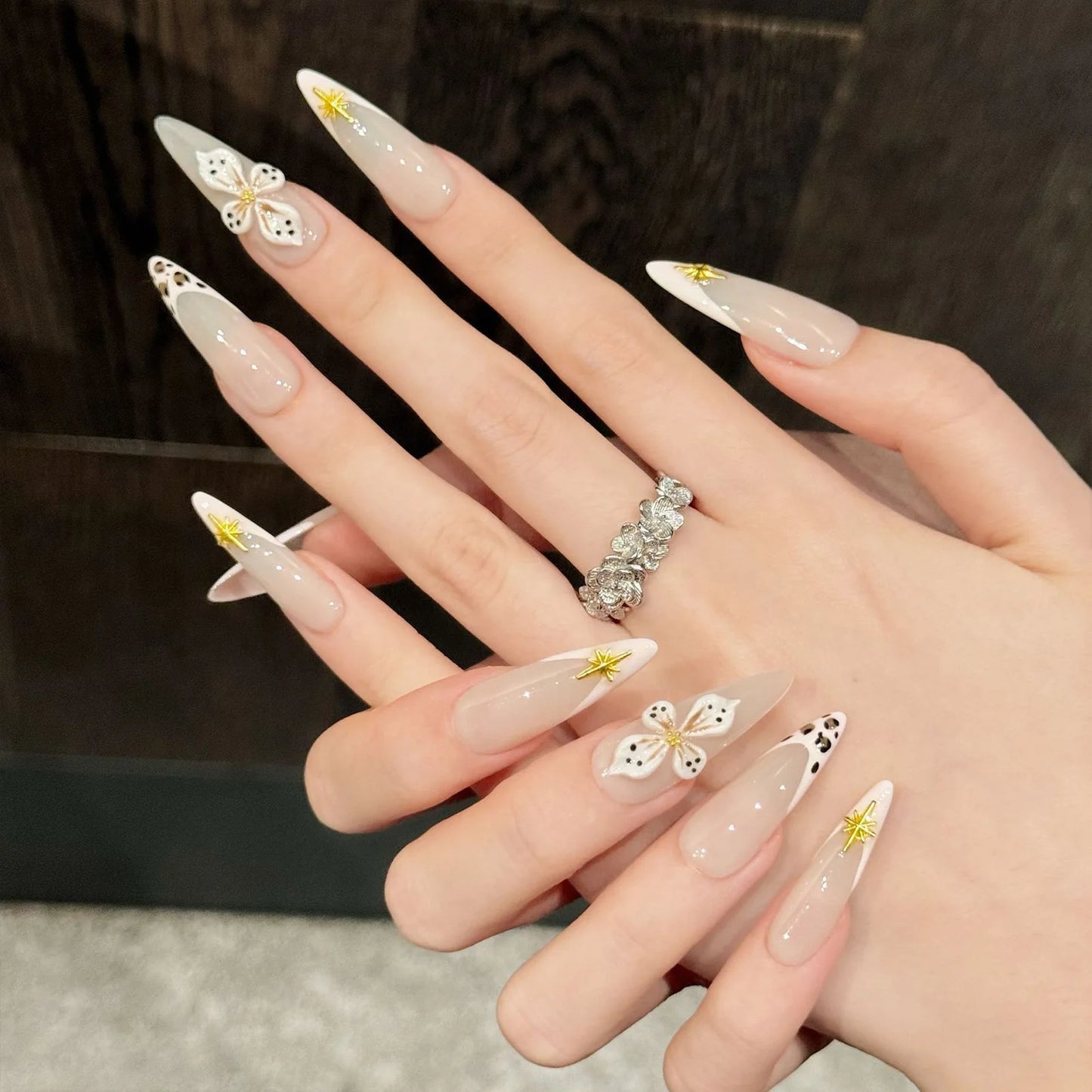 10Pcs  Faux Ongles Fait Main ⋆౨ৎ˚
