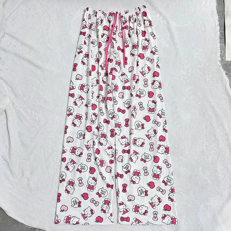 HelloKitty Summer Pajama Pants Anime Cartoon