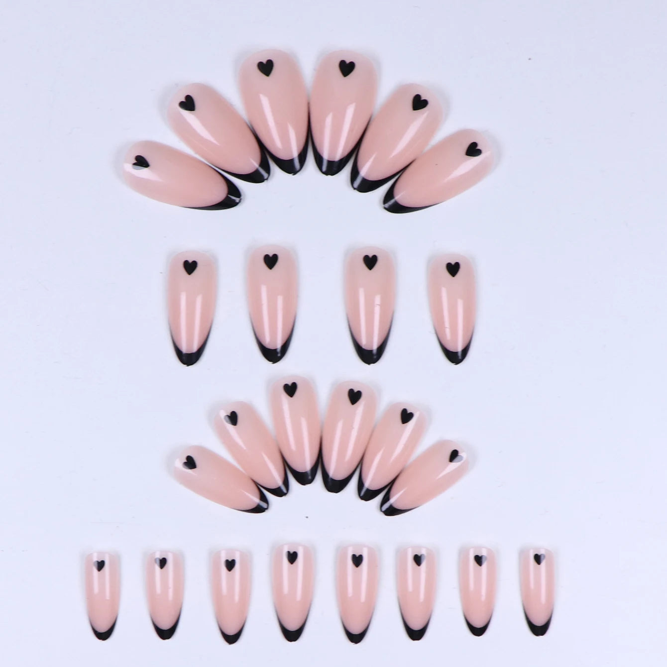 24pcs Faux Ongles Mon Petit Coeur ♥︎