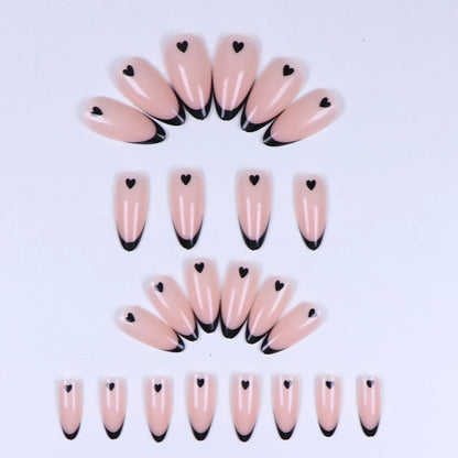24pcs Faux Ongles Mon Petit Coeur ♥︎