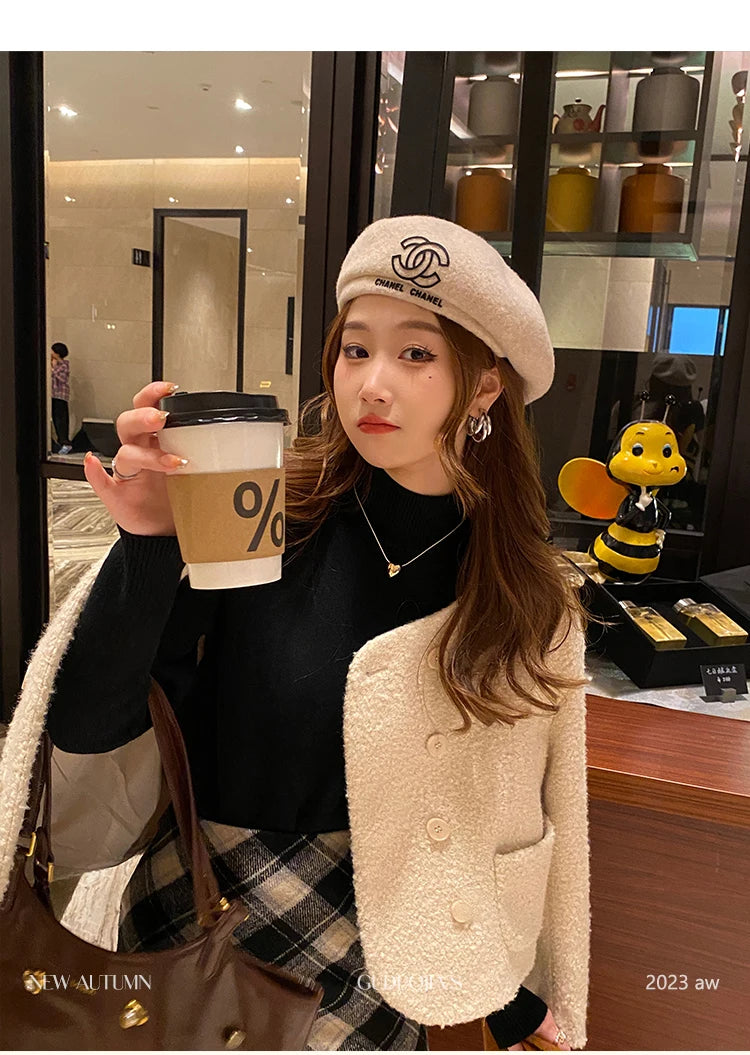 Pull Col Roulé Avec Légère Doublure Parfait Hiver ⟢