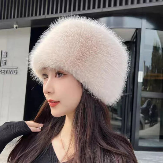 Fluffy Fausse Fourrure Bonnet Parfait Hiver ⟢