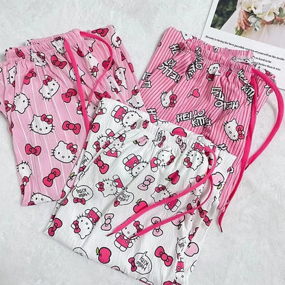HelloKitty Summer Pajama Pants Anime Cartoon