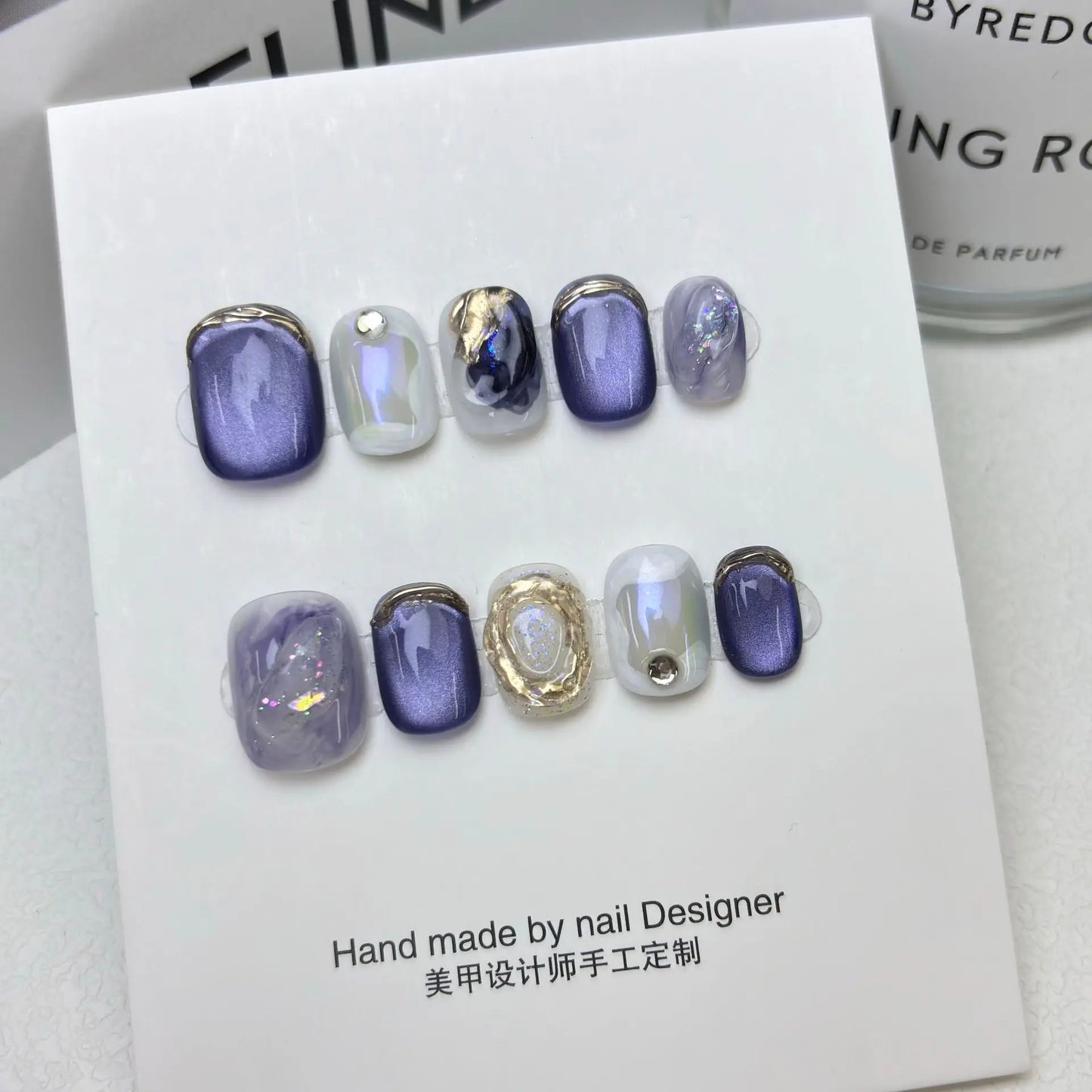 10pcs/set ₊⊹ Haute Qualité Faux Ongles Réutilisable ₊⊹