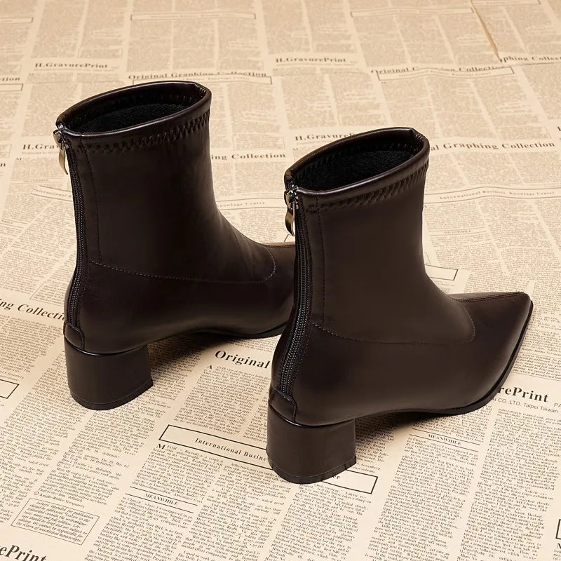 Fashion Vintage Bottes Tips Pointues ⟡ ݁