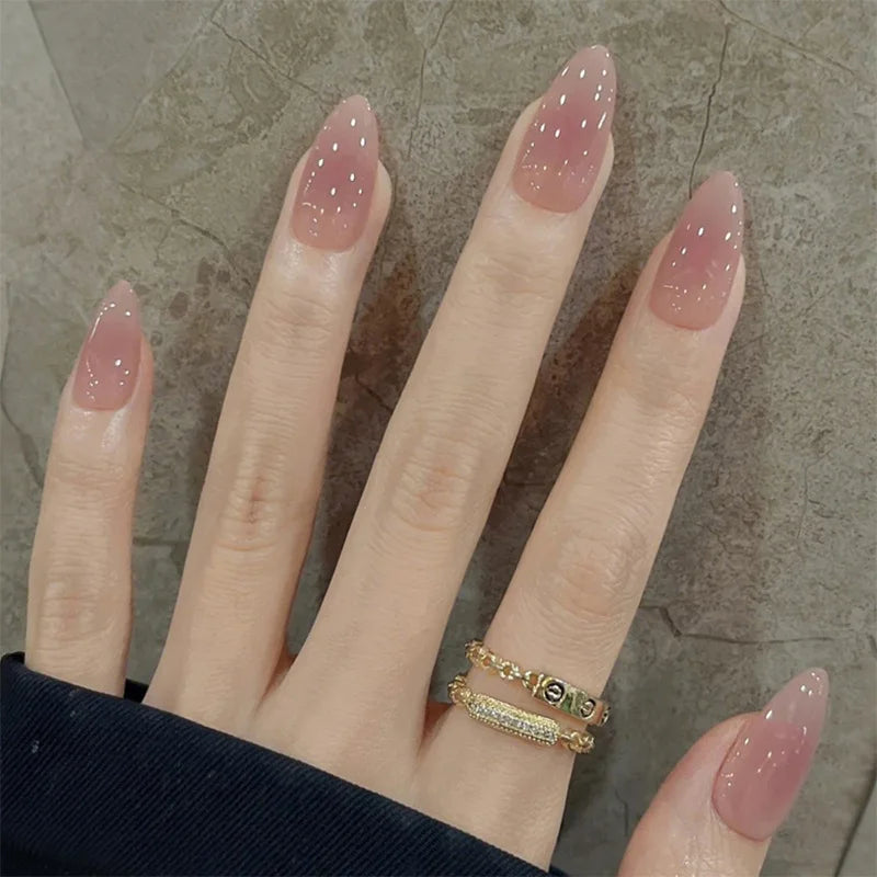 24Pcs Metallic✧Faux Ongles Réutilisables ✧