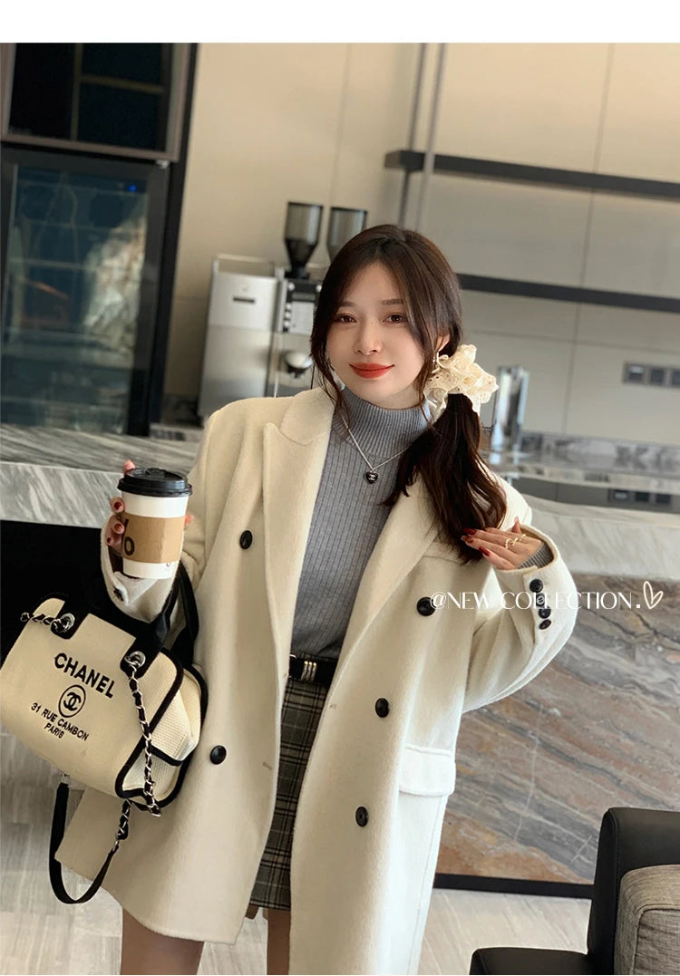 Pull Col Roulé Avec Légère Doublure Parfait Hiver ⟢