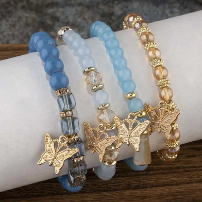 4Pcs Tendance Papillon Bracelet Set Y2K
