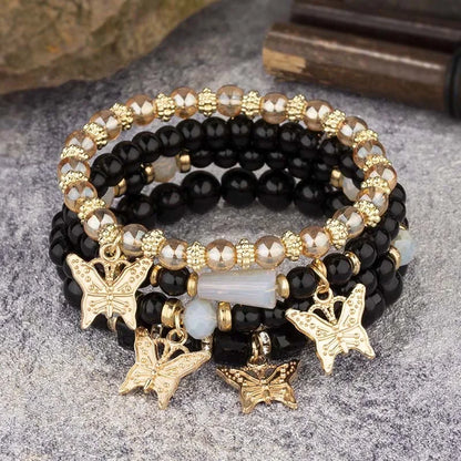 4Pcs Tendance Papillon Bracelet Set Y2K